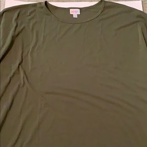 Lularoe XL  solid Olive Green Irma